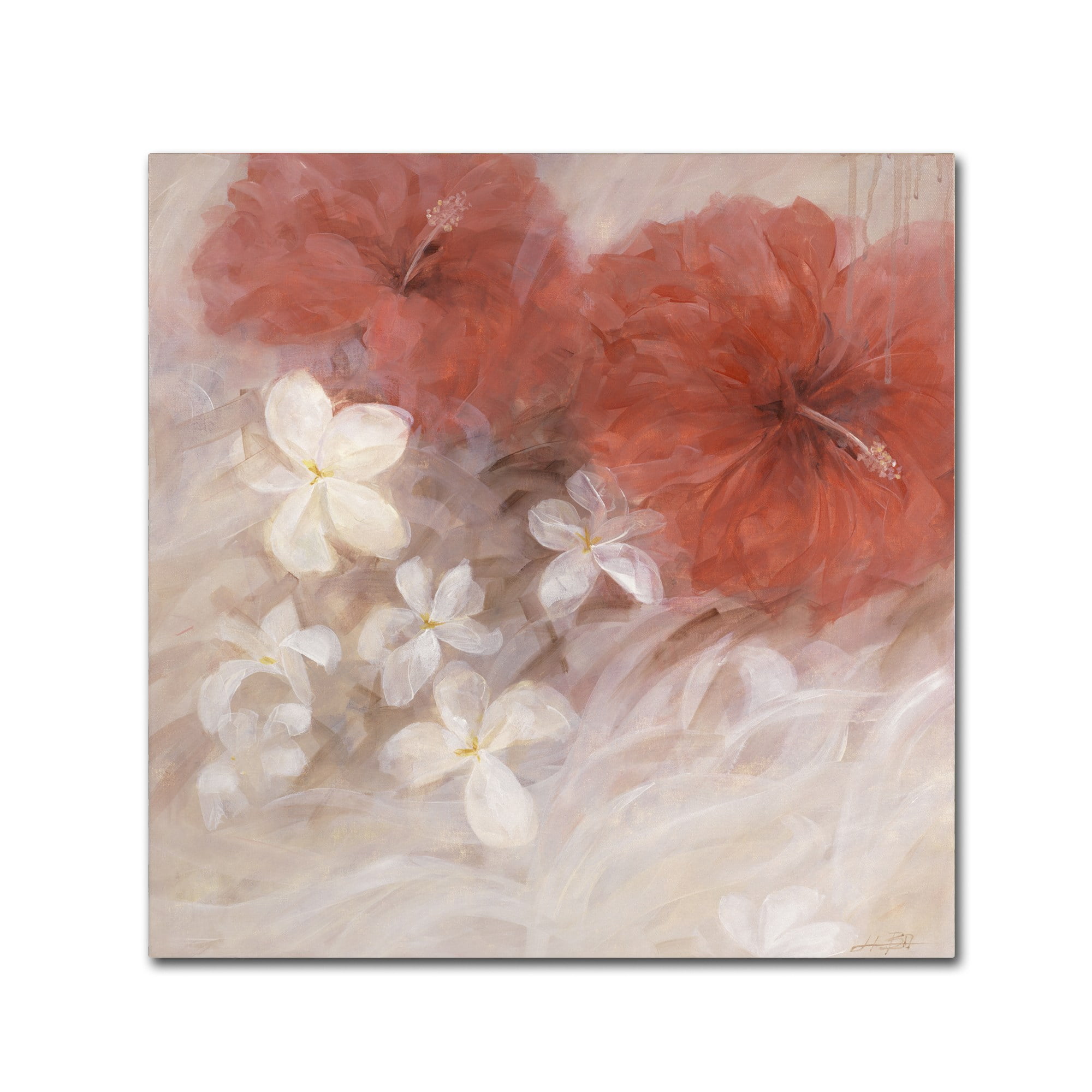 Li Bo 'Hibiscus II' Canvas Art