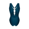 thumbnail image 6 of Aboser Womens Cutout One Piece Swimsuit with Ring Linked Push Up Backless Monokini Bathing Suit Tummy Control Swimwear for Beach Vacation, 6 of 8