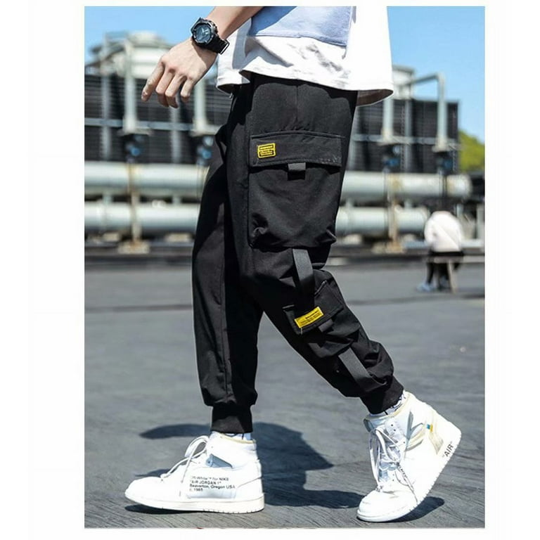 Biguy Men's Streetwear Hip Hop Cargo Pants