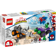 thumbnail image 3 of LEGO Marvel Hulk vs. Rhino Monster Truck Showdown, 10782 Learning Toy for 4 Year Olds with Spider-Man Minifigure, Inspired by the Spidey And His Amazing Friends Series, 3 of 8