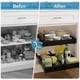 thumbnail image 2 of Organizador de Gabinete Deslizable Ajustable Extraíble Extensible,Cajones Deslizables para Cocina, Almacenamiento Cocina Organizador de Alacena para Armario Estante,Negro, 2 of 7