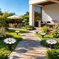 thumbnail image 6 of 4 Pack Solar Daisy Flower Lights, Outdoor Waterproof Decorative, Garden Courtyard Area Light, Ambient Lighting for Patio Lawn Yard Night Decoration, 6 of 6