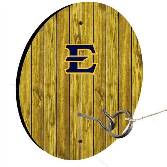 East Tennessee State University E Yellow Ring Toss Lawn Game