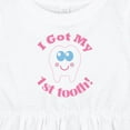 thumbnail image 4 of Inktastic I Got My 1st Tooth Girls Baby Dress, 4 of 5
