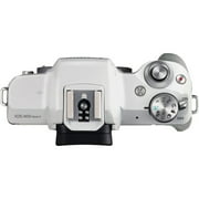 Canon EOS M50 Mark II Mirrorless Digital Camera (White) w/ EF-M 15-45mm IS STM Lens