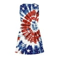thumbnail image 5 of ZHUGeLI 4th of July Outfits for Women, Women's Casual With Pockets Summer Floral Print Dress V-Neck Mini Dresses, American Flag Patriotic Outfits Up to 50% off, 5 of 7