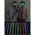 thumbnail image 2 of Corbata de hombre con luz LED, suministros para DJ, bailes, discotecas, bodas, día de San Valentín, cumpleaños, decoración, disfraces, bar, KTV, 2 of 5