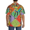 thumbnail image 5 of Naloa Dancing African Womans Men's Loose Fit Cuban Collar Short-Sleeve Shirt with Button-down and Chest Pocket for Everyday Wear Outings - Small, 5 of 7