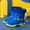 Blue, variant on CHUOU New Kids Girls Cartoon Children's Rain Boots Non Slip Children Water Shoes Classic Children Rainboots Non Slip