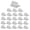 Silver 24pk, variant on Steel Table Card Holder Gold 24pk For Photos, Food Signs, Memo Notes, Weddings, Restaurants, Birthdays