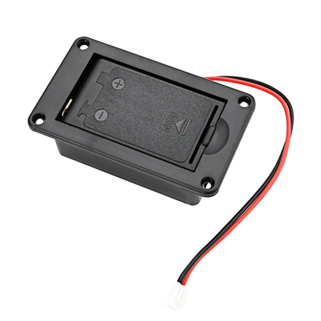MasteelfCA Guitar Battery Holder Simple 9V Battery Case Storage Holder Guitar Accessories