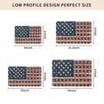thumbnail image 5 of Coastal American Flag Door Mat Indoor Outdoor, Starfish Vintage USA Flag Non Slip Welcome Mat with Rubber Backing, Absorbent Fabric Front Door Mats Entryway Rug for Home Patio Entrance 16"x24", 5 of 9