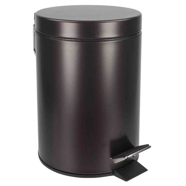 Home Basics Steel Step Bathroom Trash Can