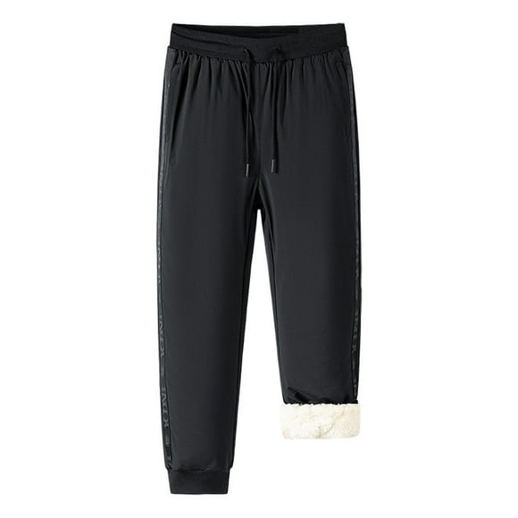 2023 Fation Casual Sweatpants for Men Fashion Casual Plush Thickened Assault Pants Large Soft Fleece Outdoor Sports Cycling Climbing Trousers Pants Men's Sports Pants on Clearance