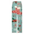 thumbnail image 4 of Christmas Style Printing Pajamas For Women Loose Retro Night Pajama Pants Comfortable Sleepwear Bottoms Homewear, 4 of 6