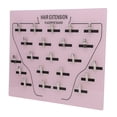 thumbnail image 1 of Hair Extensions Holder Hair Dye Plate Hair Display Board, Acrylic Hair Extension Stand Wigs Display Rack Stand Wig Extension Holder for Hair Extensions, Multi Function Wig Display, 1 of 7