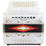 Rossetti 31 Button Accordion 12 Bass GCF, White