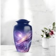 thumbnail image 6 of Star Galaxy Funeral Urn For Adult Man And Woman, Purple Urn For Human Ashes Adult Female Mom, 1 Large & Small Urns Male Set Of 4, Blue Cremation Urns For Human Ashes For Male And Female, 10&3 Inch, 6 of 7
