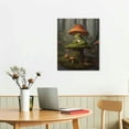 thumbnail image 2 of Nawypu Mushroom Frog Poster Retro Frog Wall Decor Cartoon Mushrooms And Cute Frog Bedroom Poster Poster Decorative Painting Canvas Wall Art Living Room Posters Bedroom Painting, 2 of 4