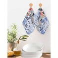 thumbnail image 2 of Easter Bunny Kitchen Dish Towels for Drying Dishes Set of 3, Spring Purple Flowers Rabbit Pastoral Plants Waffle Weave Microfiber Hand Tea Bathroom Towels Quick Dry & Absorbent Towel 12x12, 2 of 7