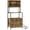 Rustic Brown, variant on HOMCOM Baker's Rack, Coffee Bar Cabinet with Power Outlet, Black