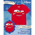 thumbnail image 2 of Camisetas Disney Cars Lightning McQueen Boys 2T-7, paquete de 2, 2 of 7