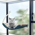 thumbnail image 3 of Pet Bed Mesh Hanging Safety Kitty Suction Window Mounted Hammock Perches Blue, 3 of 7
