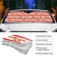 thumbnail image 5 of Disketp Windshield Sun Shade, Car Sun Shade For Front Window Red Lobster Sunshades Sun Visor Protector Blocks Uv Rays Foldable, 5 of 9