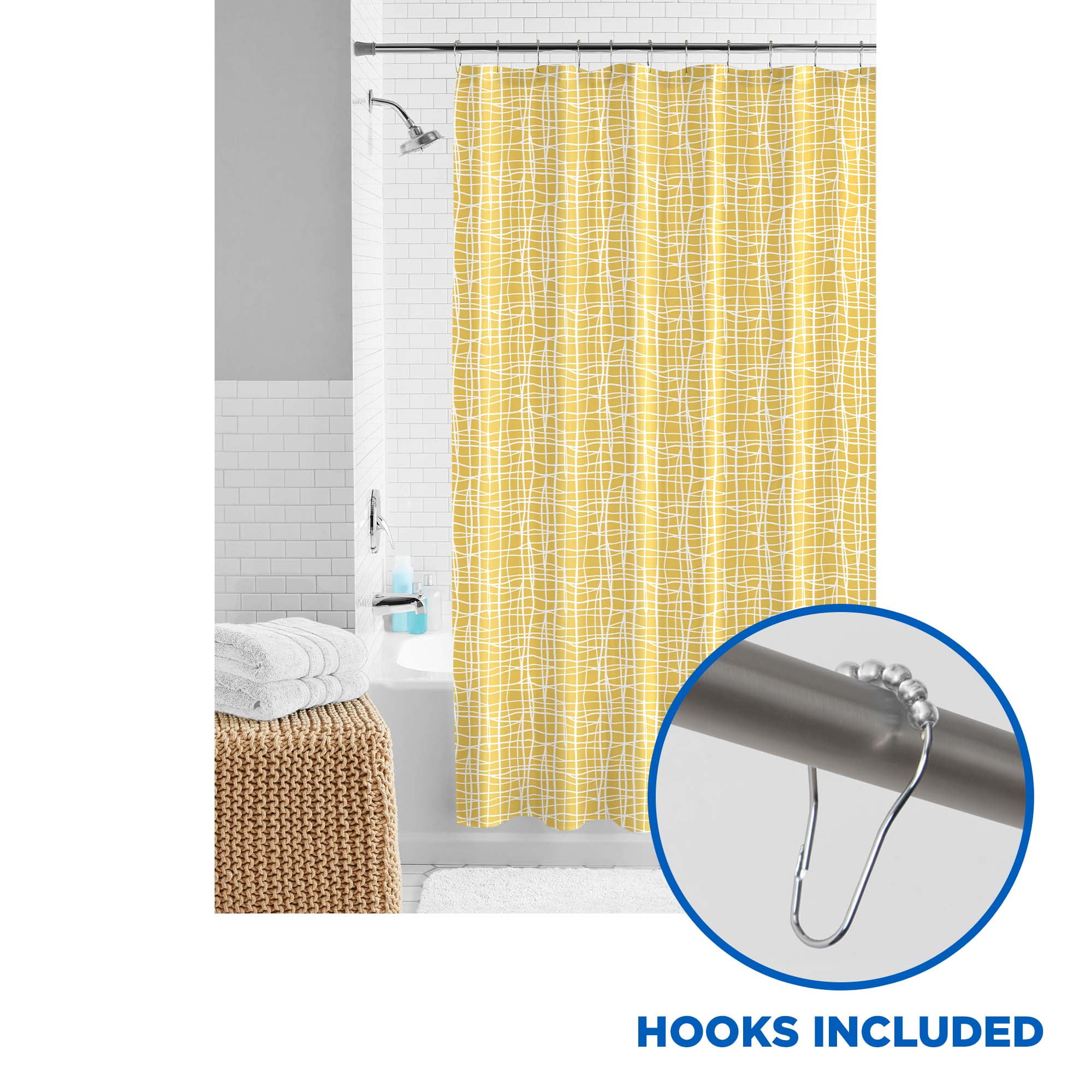 Mainstays Ms 13 Pc Fabric S/c Set Crossing Lines