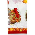 thumbnail image 4 of Thanksgiving Turkey and Autumn Leaves Plastic Tablecloth, Waterproof & Disposable Table Cover for Fall Gatherings, Parties, and Holiday Dinners – 54 x 108 Inches, 4 of 5