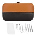 thumbnail image 2 of 7pcs Portable Nail Clipper Eyebrow Scissors Dead Skin Pusher Nail File Manicure Tool Set, 2 of 5