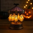 thumbnail image 3 of ghost carousel light Ghost Carousel Lights, Ghost Night Light Up Kit, Halloween Spooky Ghost Carousel Lamp Decorations Indoor, Rechargeable Vintage Carousel Decor for Halloween Party or Gift, 3 of 9