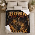 thumbnail image 5 of Rugged Cowboy Rides Bucking Bull Western, Festive Holiday Scene, Warm Flannel Blanket for Living Room and Reading Nook, Art Lovers Christmas Gift, Festive Home Decor, 5 of 9