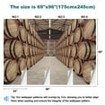 thumbnail image 3 of Peel and Stick Wallpaper Canvas Wooden barrels Warehouse Modern Art Wall Mural Decor Self Adhesive and Removable 69in x 98in, 3 of 8