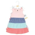 thumbnail image 2 of Hudson Baby Girl Cotton Dresses, Multicolor Sea Shells, 12 Years, 2 of 4