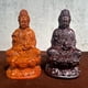 thumbnail image 2 of Rosewood carved Guanyin Bodhisattva statue seated on a lotus throne, solid wood carving, for home worship, Guanyin Buddha statue craftsmanship., 2 of 3