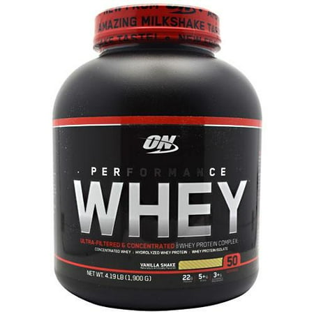 OPTIMUM NUTRITION Performance Whey Diet suppléments, vanille, 4 Pound