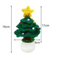 thumbnail image 3 of Lefu Handmade Crochet Christmas Tree Finished Hand Knitted Xmas Tree Ornaments, 3 of 10