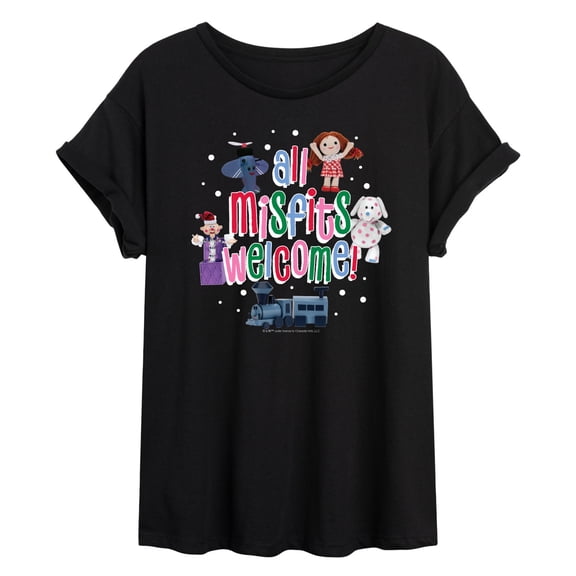Rudolph - All Misfits Welcome - Women's Oversized Graphic T-Shirt