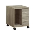 thumbnail image 2 of Monarch Specialties Office Cabinet - With 2 Drawers On Castors-Finish:Natural, 2 of 2