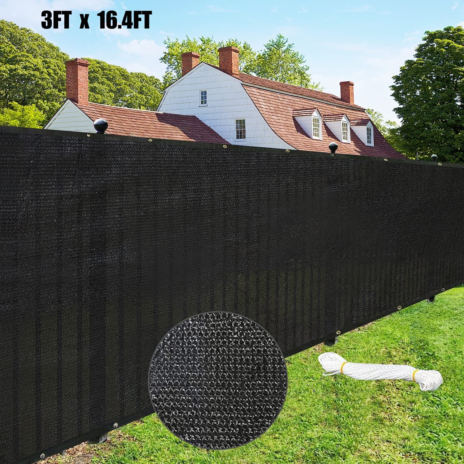 3' x 16.4' Fence Privacy Screen Privacy Fence Covering Privacy ...