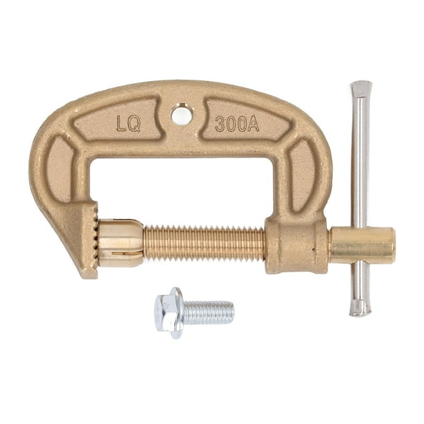 Welding Ground Clamp, G Style Grounding Work Clamp 300A Brass