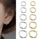 thumbnail image 2 of 2022 nuevos Pendientes de aro pequeños simples de acero inoxidable para Mujeres Hombres cartílago oreja Piercing joyería Pendientes Hombre Mujer Dengxun unisex, 2 of 2