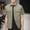#Green, variant on Men's Workwear Casual Solid Color Shirt,Short Sleeve Turn-Down Collar,Button-Front Closure,Khaki,Big and Tall Man S