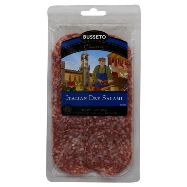 Busseto Presliced Italian Dry Salami, 3 oz
