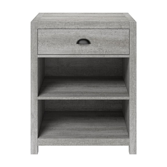 Whalen Fallbrook 2-Shelf Laminate Mobile Printer Stand Smoked Ash (SPUS-FBPS-GM)