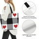 thumbnail image 3 of Easygdp Heart Black Buffalo Plaid Gingham Bolsas Tote para Mujer, Bolsos de Hombro para Viaje, Bolsos de Mano de Gran Capacidad para Compras y Trabajo, 3 of 8