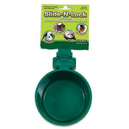 UPC: 0791611033036 | Ware Manufacturing Plastic Slide-N-Lock Crock Pet Bowl  Small  20oz – Assorted Colors
