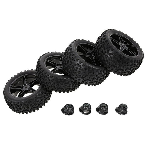 Juego de 4 Llantas de goma Sunnimix 1/10 Neumáticos de rueda Super Suaves