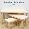 thumbnail image 4 of 1 Pcs Wooden Hamster Platform, Play & Resting Surface for Hamsters, Gerbils, Mice, and Small Pets, Perfect for Food Bowls & Water Bottles, 4 of 9